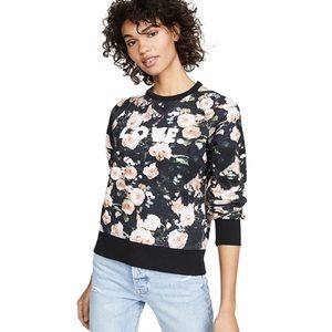Rebecca Minkoff Black Floral Sweatshirt